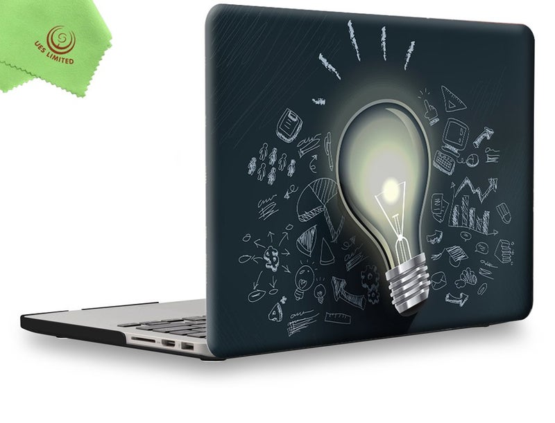 UESWILL Creative Design Smooth Hard Shell Case Compatible with MacBook Pro (Retina, 13 inch, Early 2015/2014/2013/Late 2012), Model A1502/A1425, NO CD ROM, Bulb - Image 1